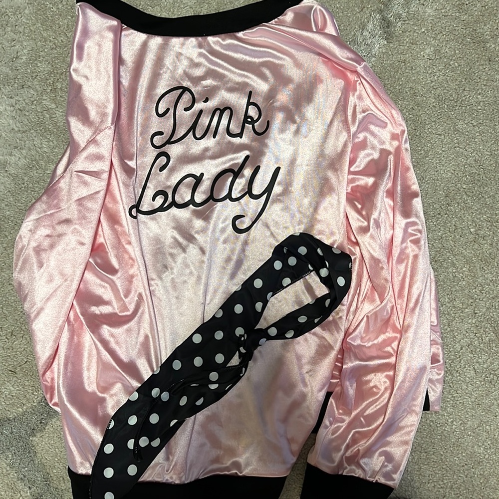 Pink Ladies jacket and scarf